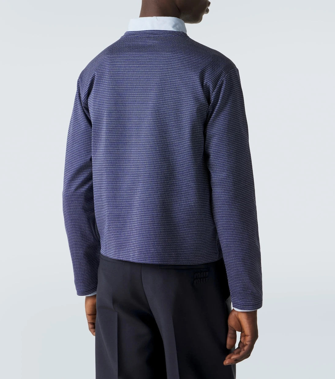 Miu Miu - Striped cotton jersey jacquard T-shirt