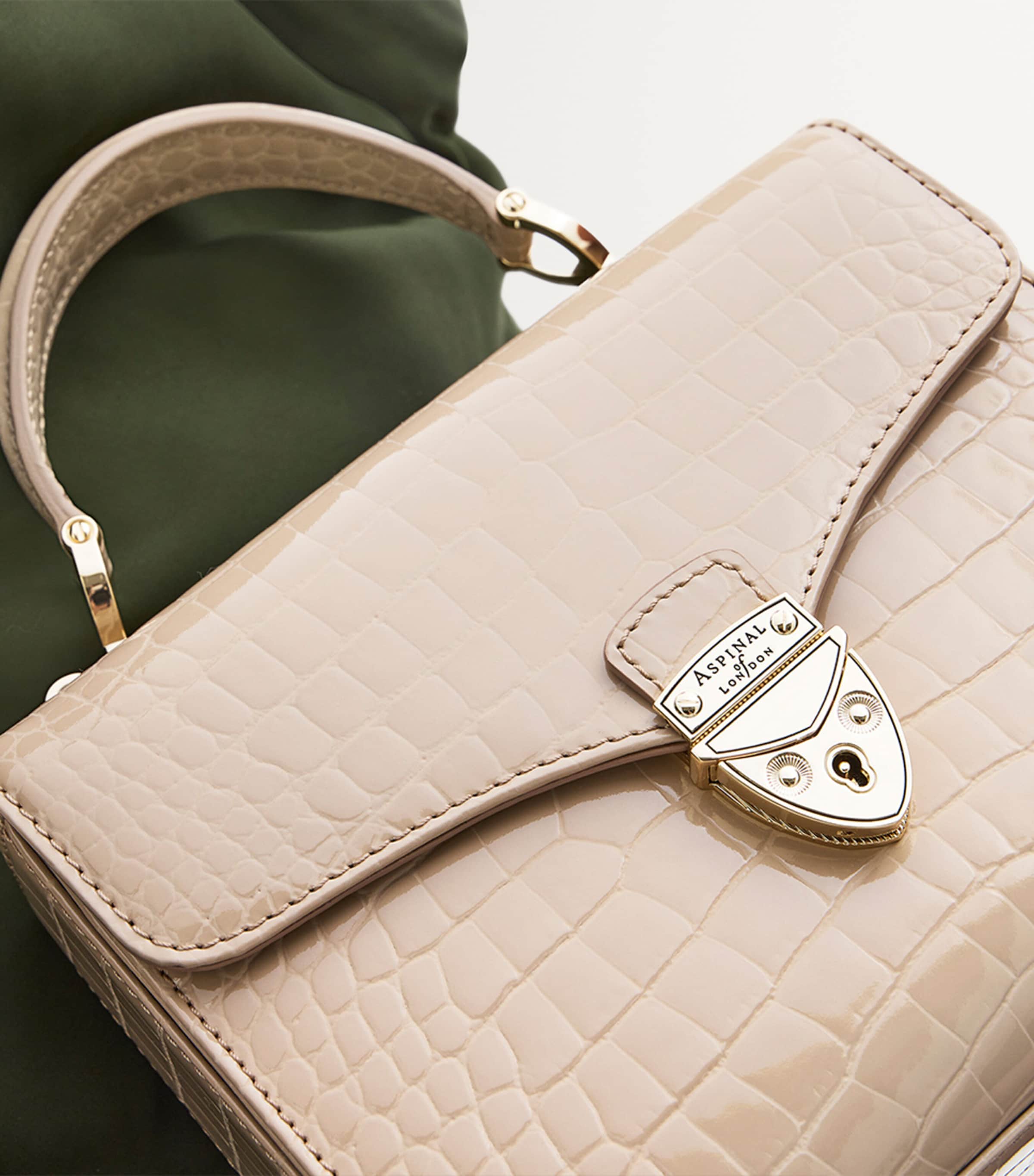 Aspinal Of London Neutral Midi Mayfair Top-Handle Bag