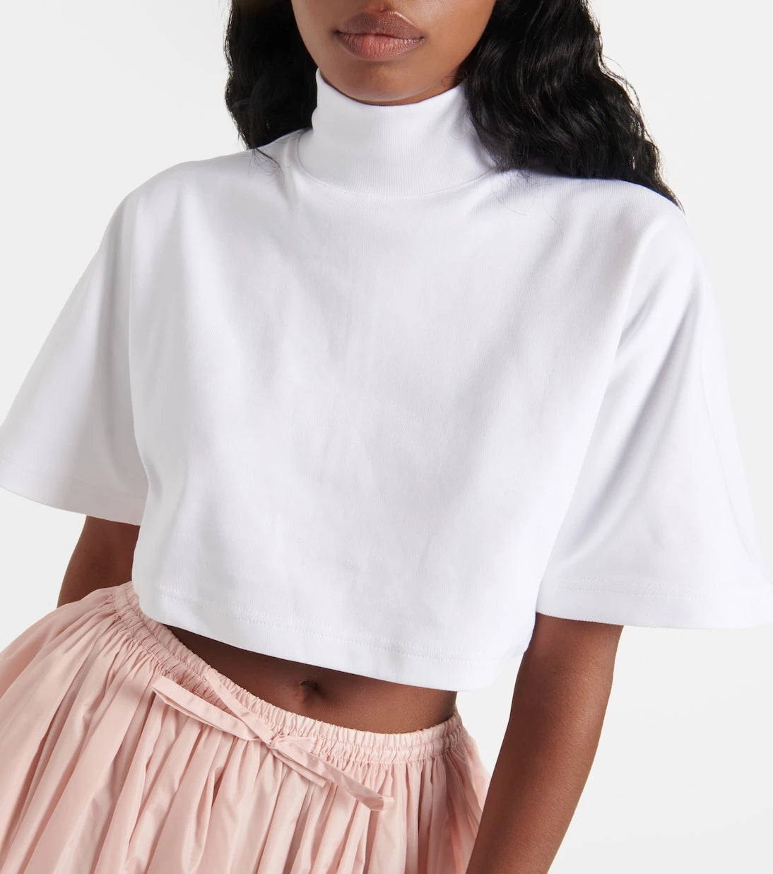 Alaïa - Cotton turtleneck top