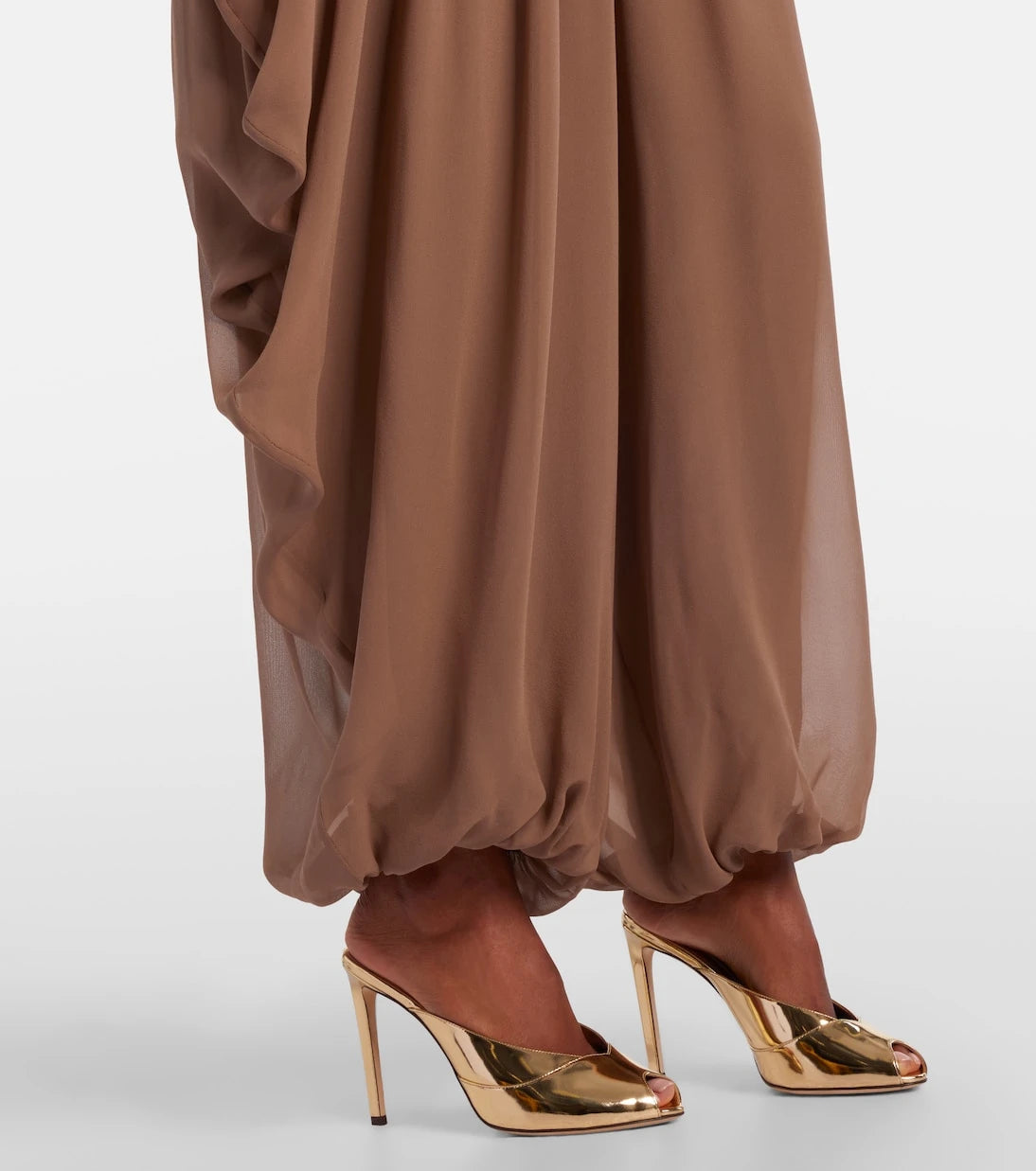 Elie Saab - Draped silk pants