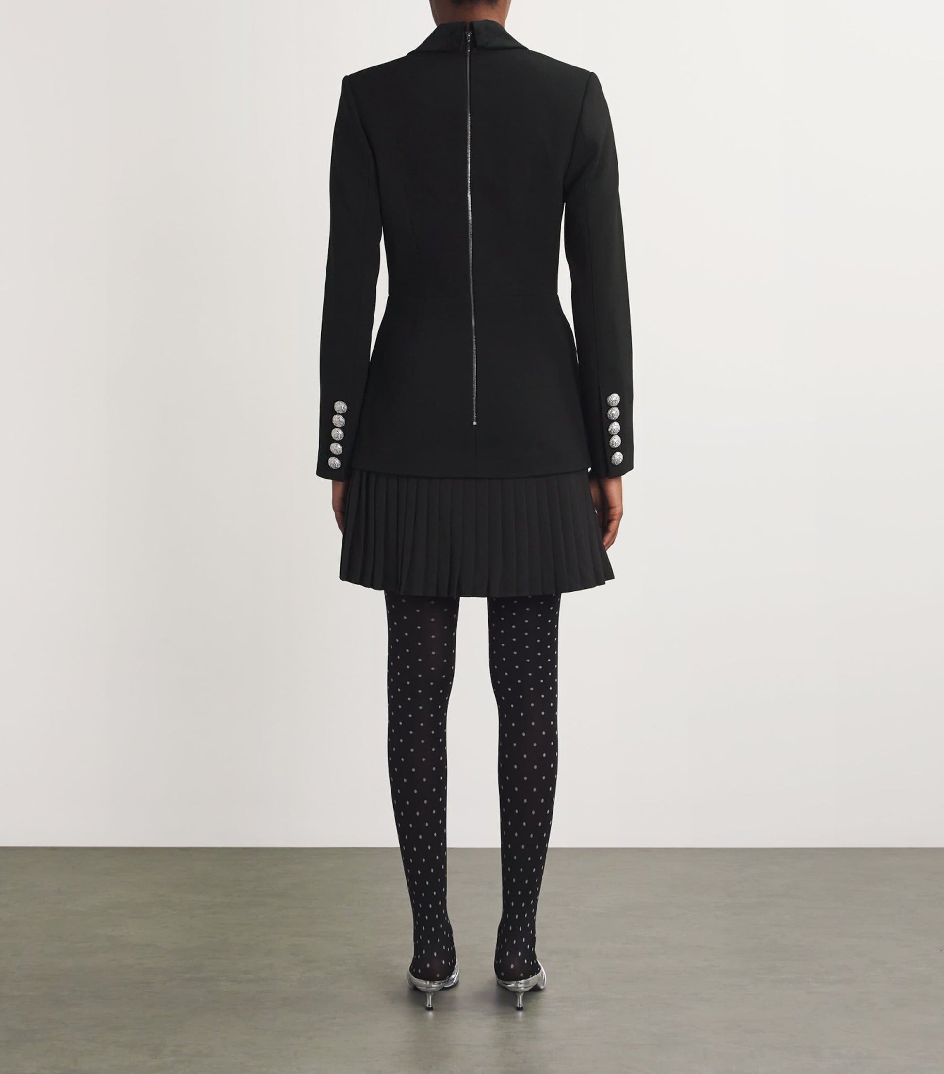 Rebecca Vallance Black Celia Tux Mini Dress