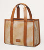 Aspinal Of London Neutral Small Raffia Henley Tote Bag