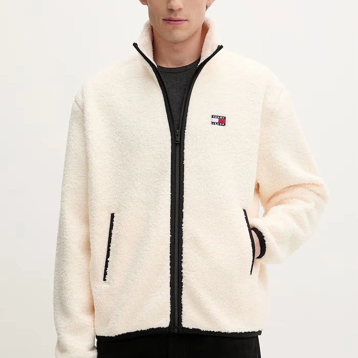 Tommy Jeans суичър с цип мъжки от полар