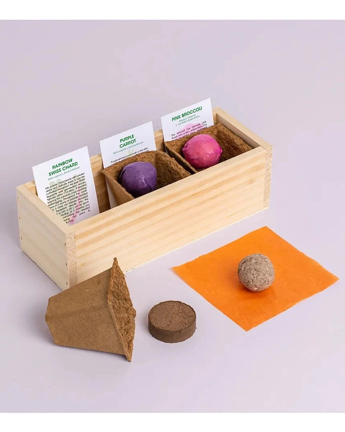 Комплект за отглеждане на растения RESETEA Mini garden Strange vegetables 9,8 x 8,8 x 8,8 cm