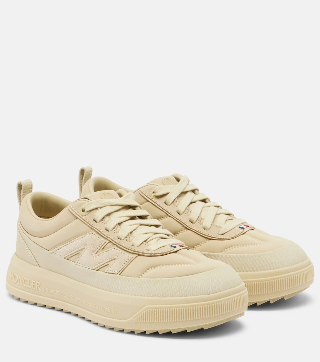 Moncler - Altive leather-trimmed sneakers