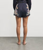 Zimmermann Navy Linen Rhiannon Tuck Shorts
