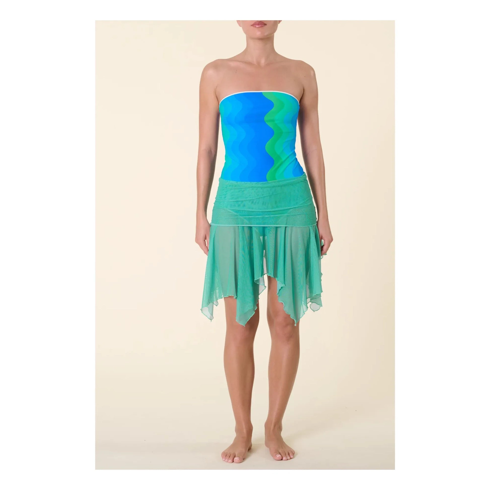 Casa Rosa - Martina skirt | Turquoise