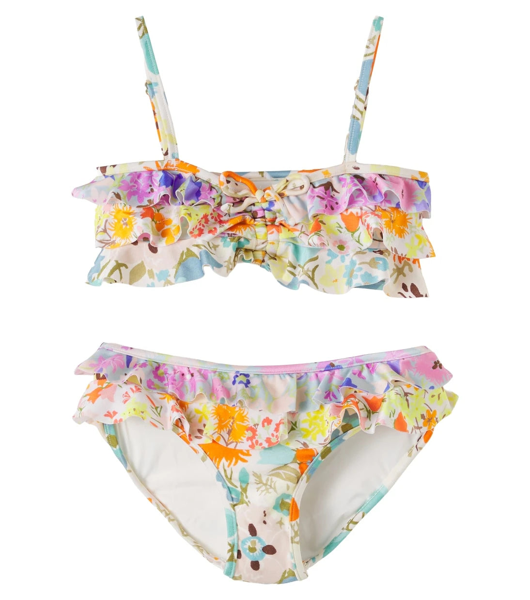 Zimmermann Kids - Solstice floral ruffled bikini