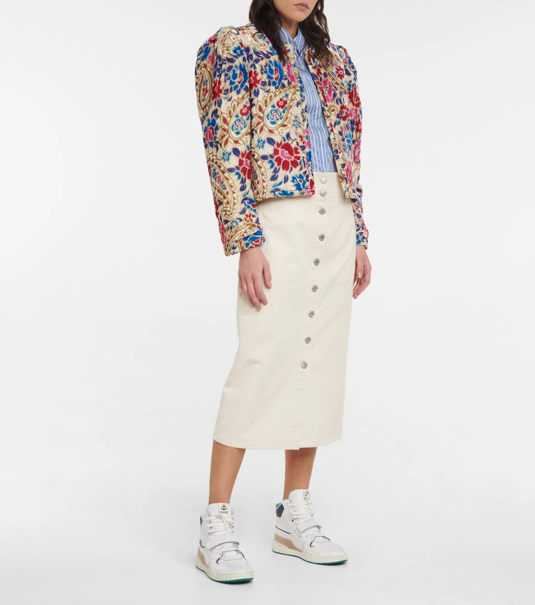 Isabel Marant - Alsee leather high-top sneakers