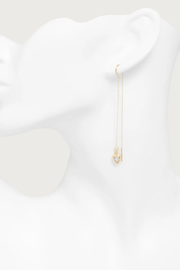 CRYSTAL LOVE zirkon taşlı paslanmaz çelik kadın küpeleri