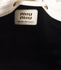 Miu Miu White Matelassé Nappa Leather Pouch