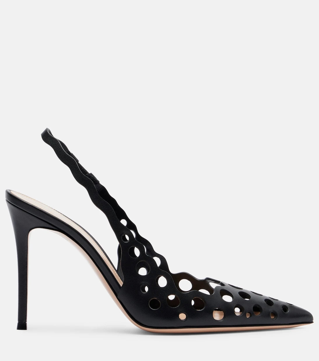 Gianvito Rossi - 95 leather slingback pumps