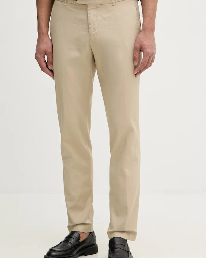 BOSS erkek keten pantolon Genius