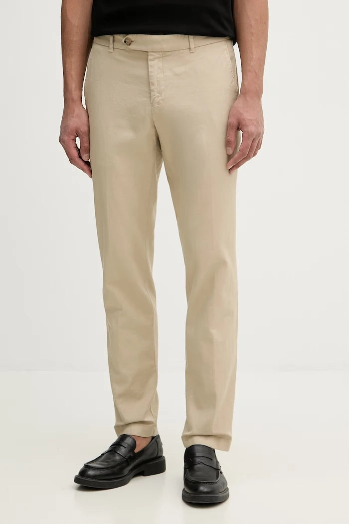 BOSS erkek keten pantolon Genius