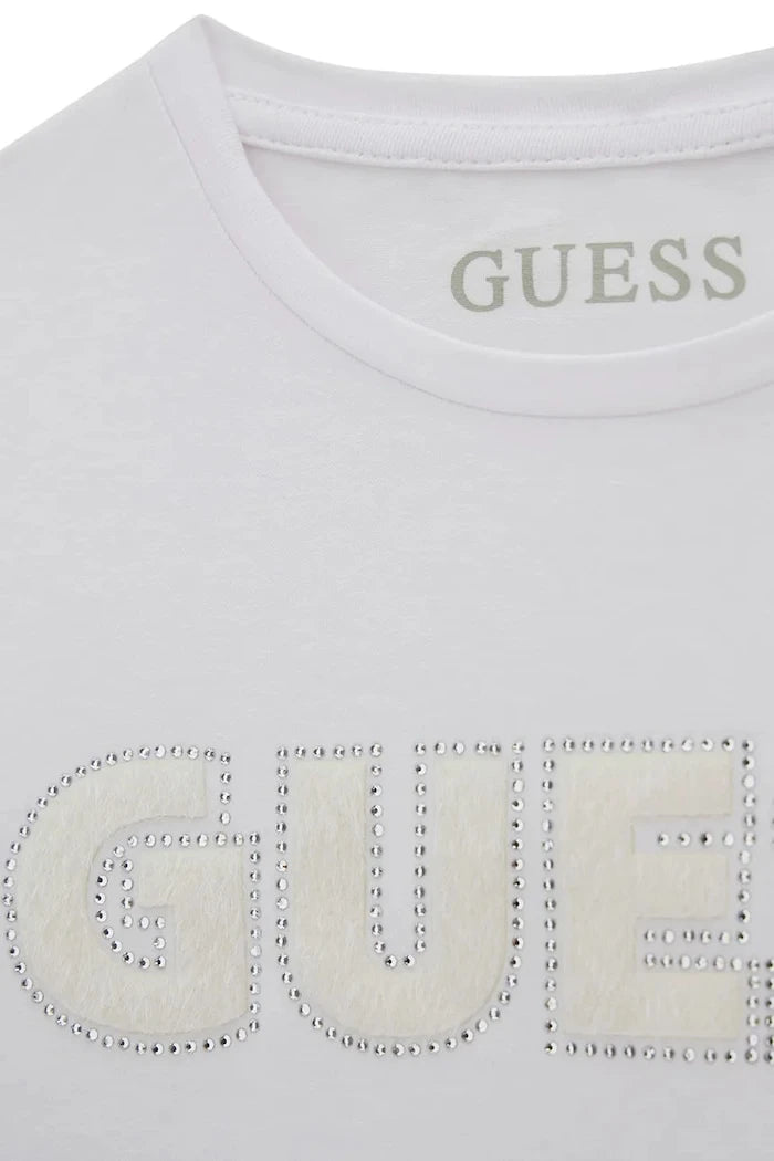 Guess Çocuklar için pamuklu elastanlı tişört