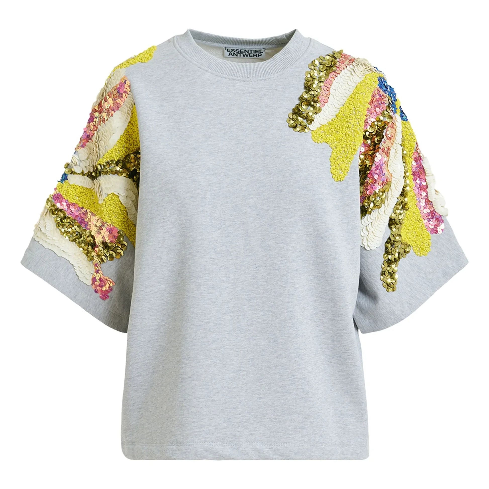 Essentiel Antwerp - Sweat Jadda Cotton Embroidery | Grey