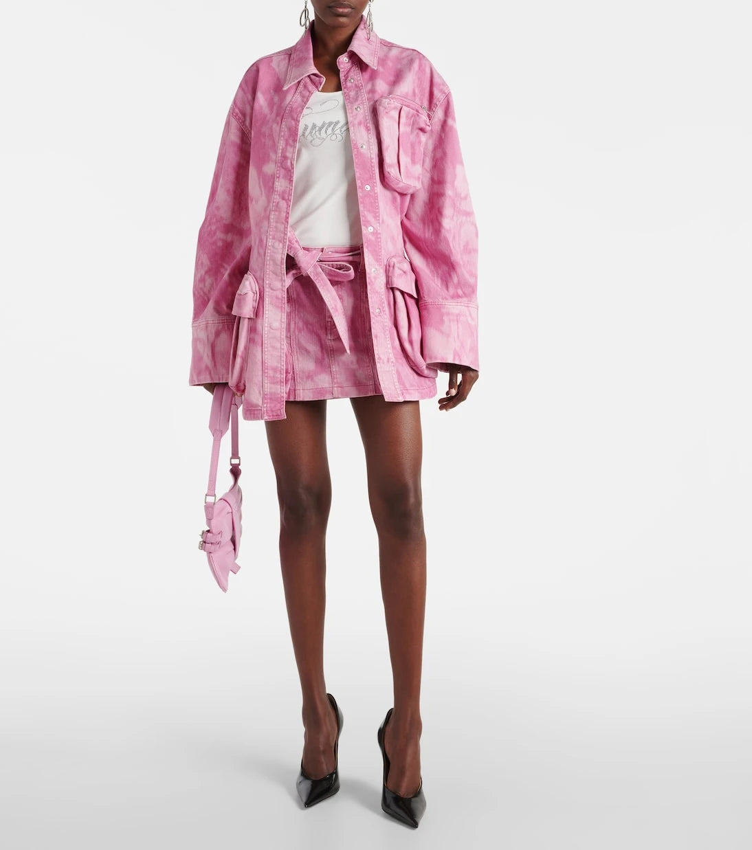 Blumarine - Camouflage denim cargo jacket
