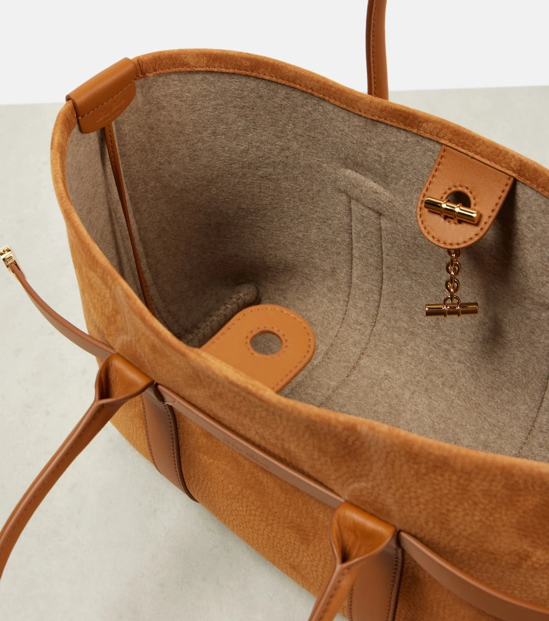Loro Piana - Ghiera Small leather tote bag