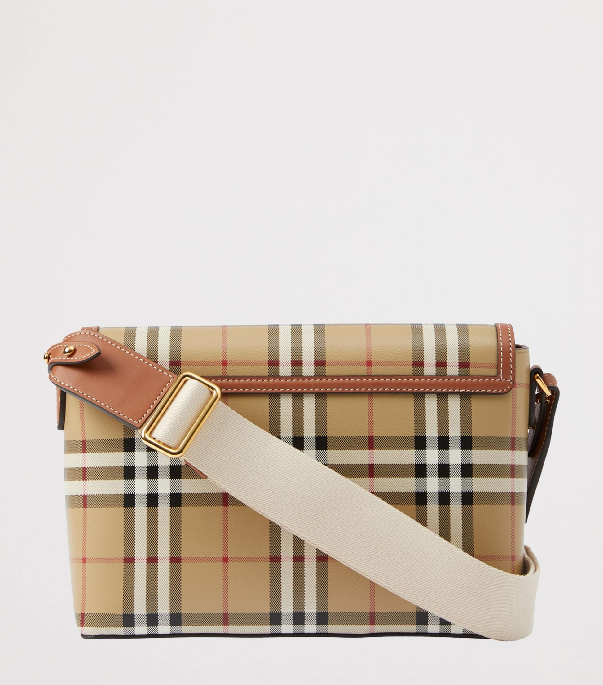 Burberry Brown Check Note Cross-Body Bag