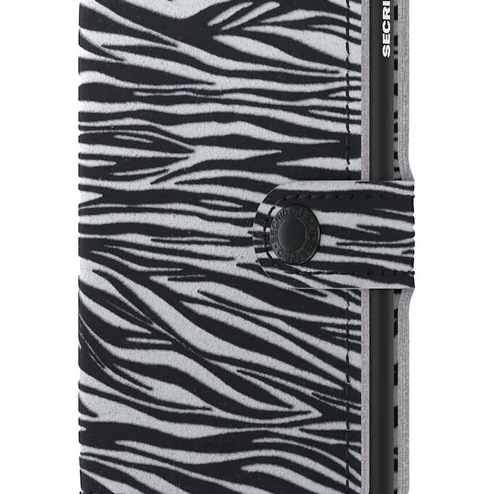 Кожен портфейл Secrid Miniwallet Zebra Light Grey