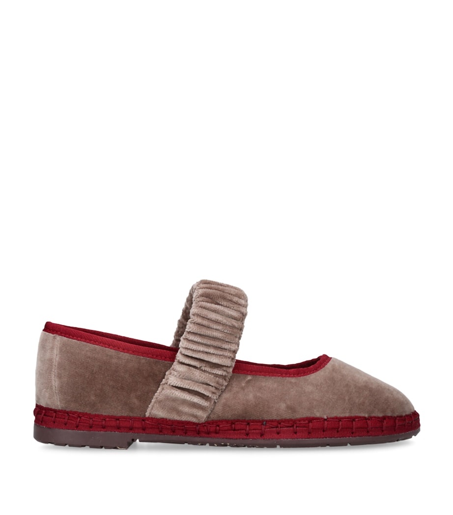 Flabelus Brown Velvet Mafalda Espadrilles
