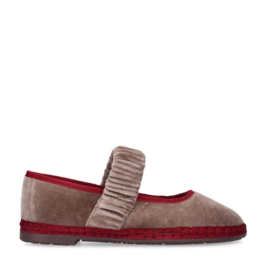 Flabelus Brown Velvet Mafalda Espadrilles
