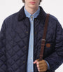 Valentino Navy VLogo Quilted Jacket