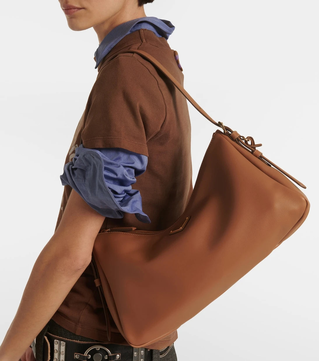Prada - Aimée Medium leather shoulder bag