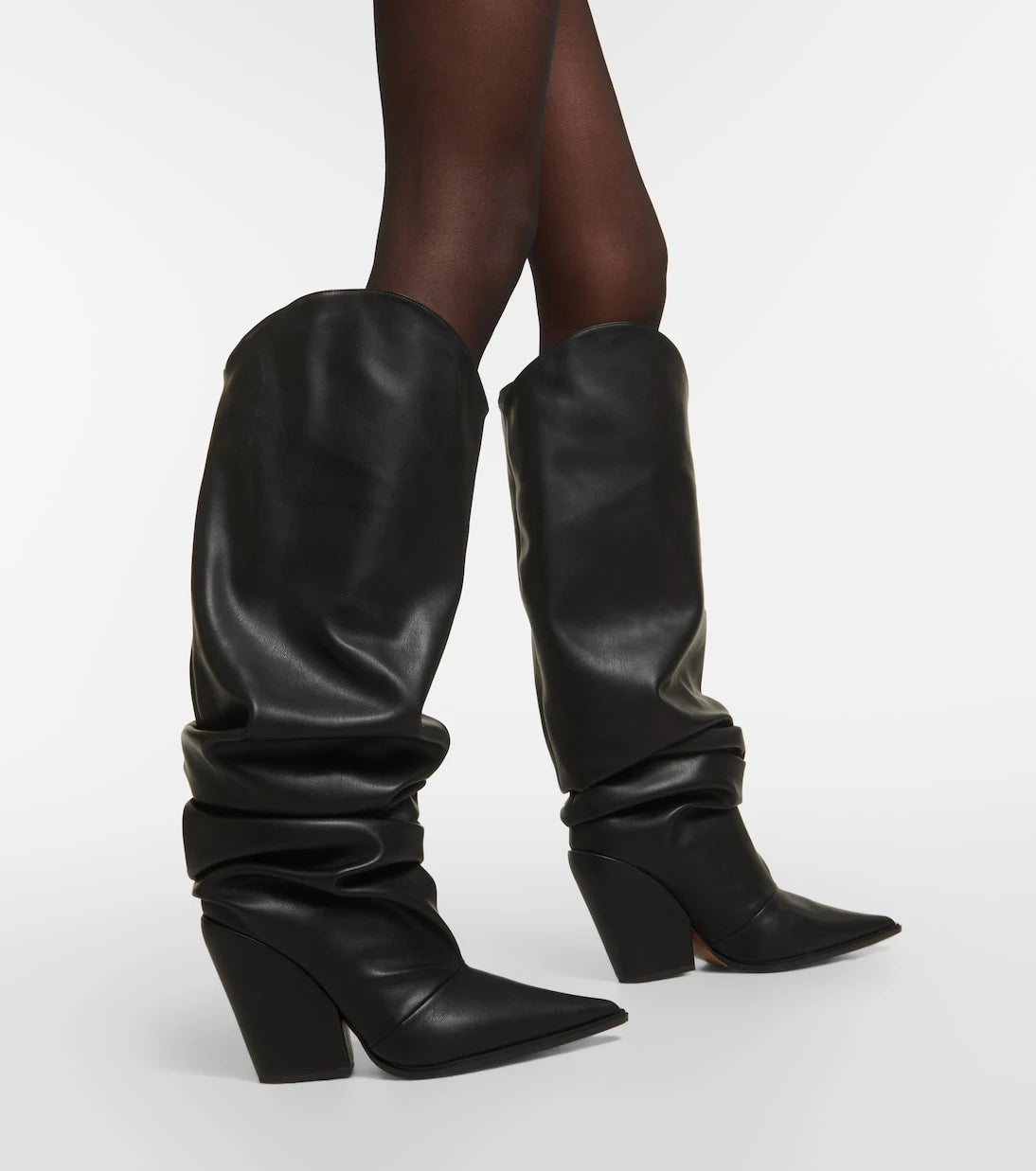 Alexandre Vauthier - Faux leather knee-high boots
