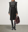 LOEWE Black Cotton-Silk Gabardine Wrap Skirt