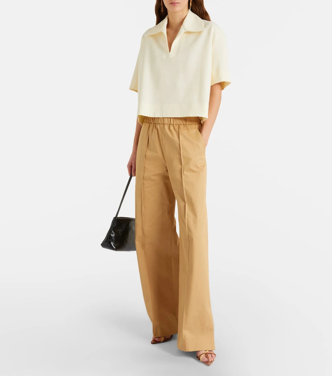 Jil Sander - Cotton drill wide-leg pants