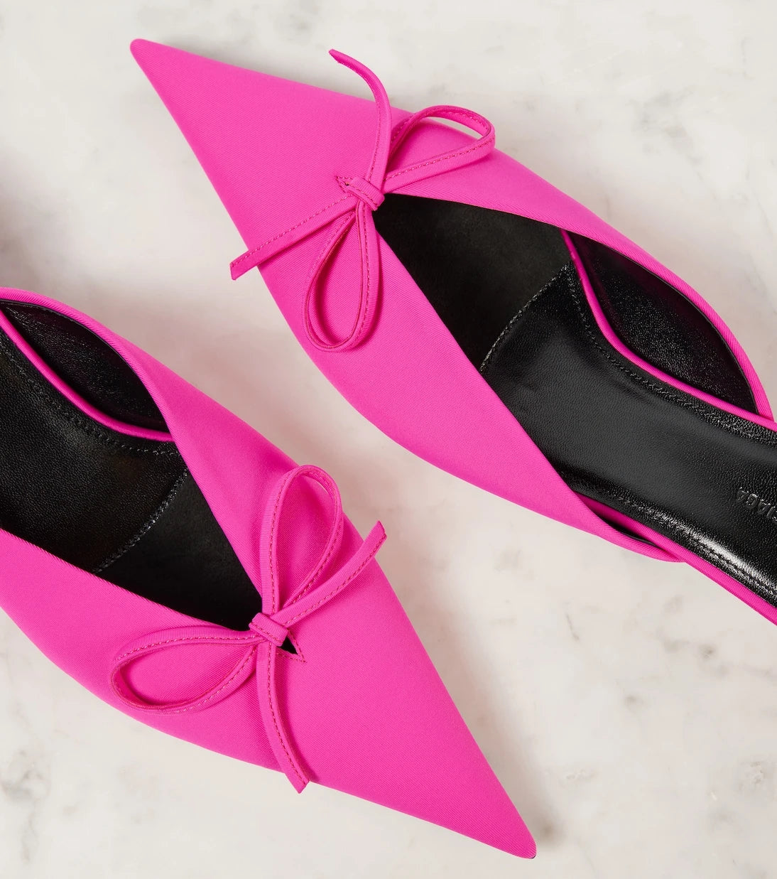 Balenciaga - Knife Bow leather-trimmed pumps