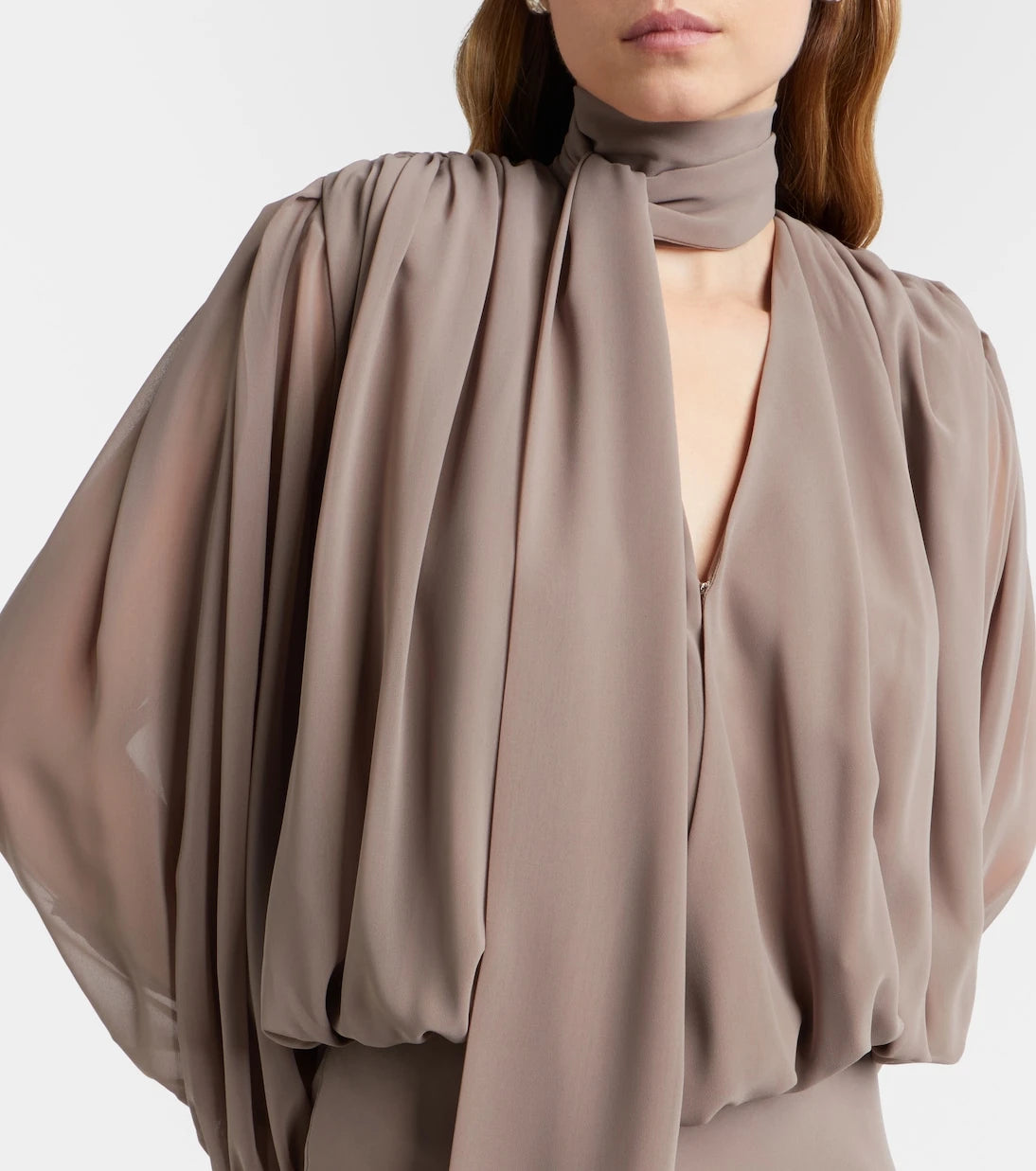 Rotate - Scarf-detail maxi dress