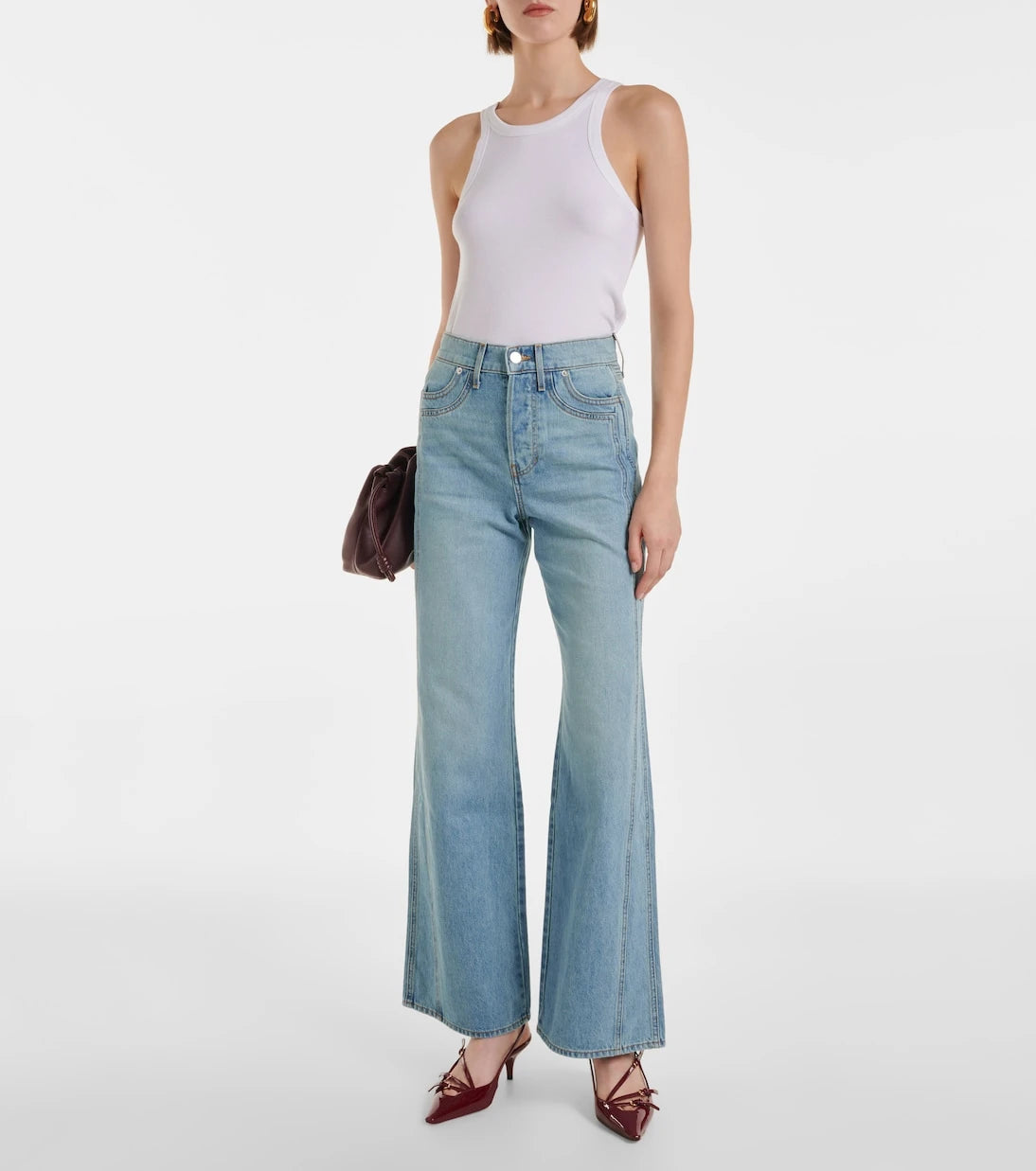 Veronica Beard - Taylor high-rise wide-leg jeans