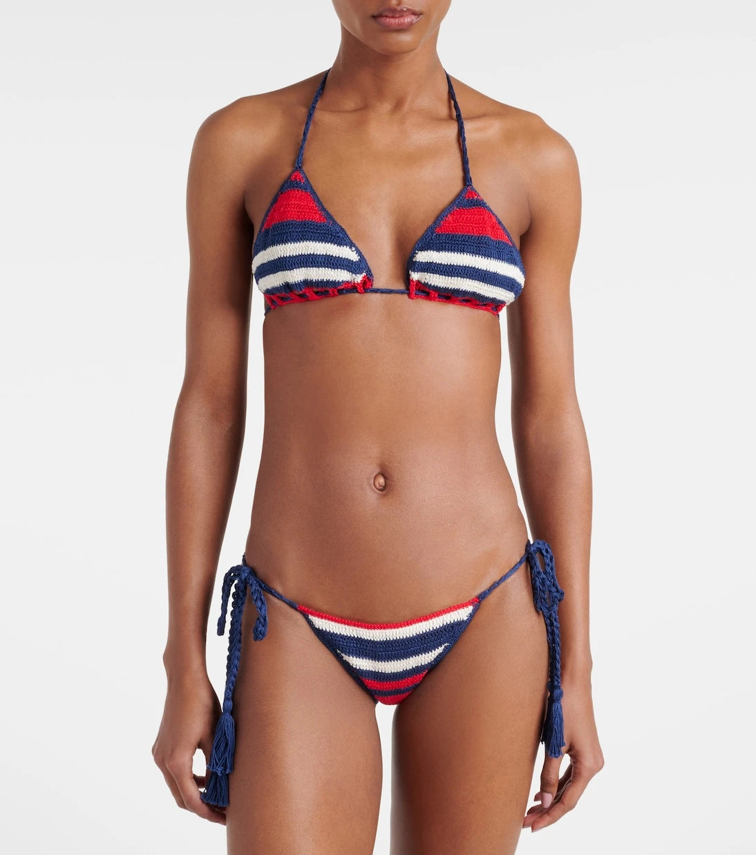 Anna Kosturova - Gabrielle crochet cotton bikini bottoms