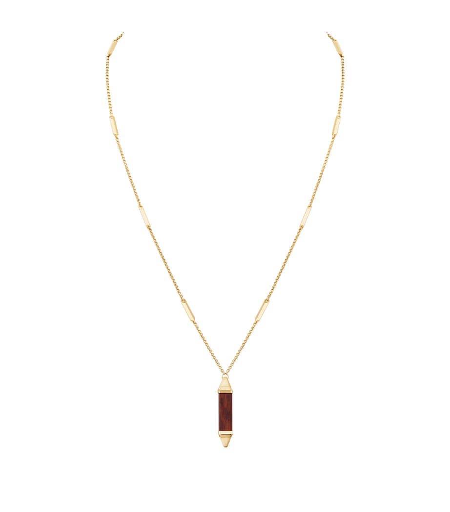 Yellow Gold and Snakewood Les Berlingots de Cartier Necklace