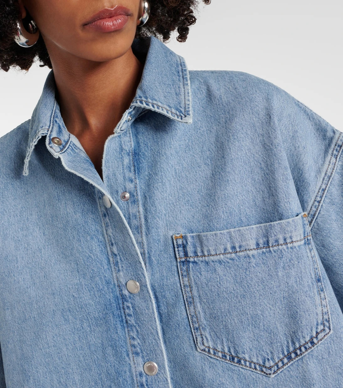 Agolde - Rona Box cropped denim shirt