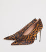 Leopard Calf Hair Tippi Pumps 90