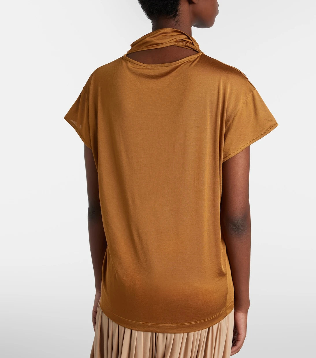 Lemaire - Scarf-detail jersey top