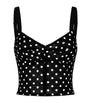 Multi Polka-Dot Bustier Top