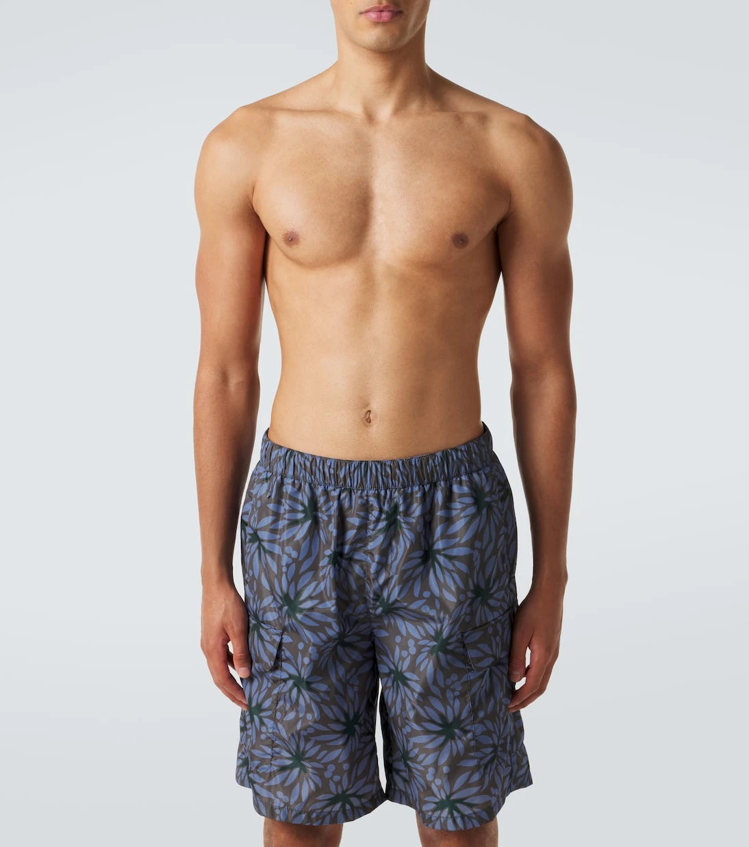 Prada - Re-Nylon floral swim trunks