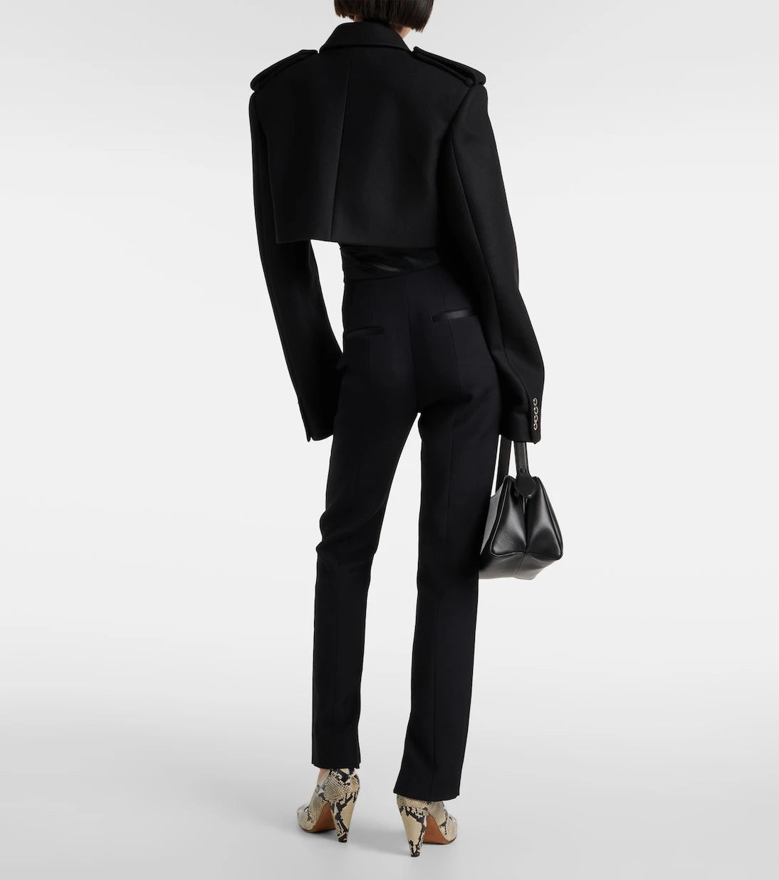Khaite - Leara cropped wool-blend jacket
