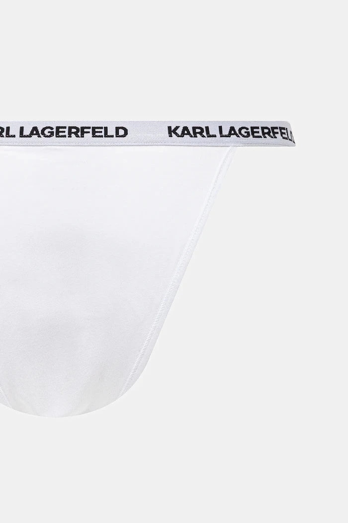 Karl Lagerfeld pamuklu elastanlı kadın bikini külot 3'lü
