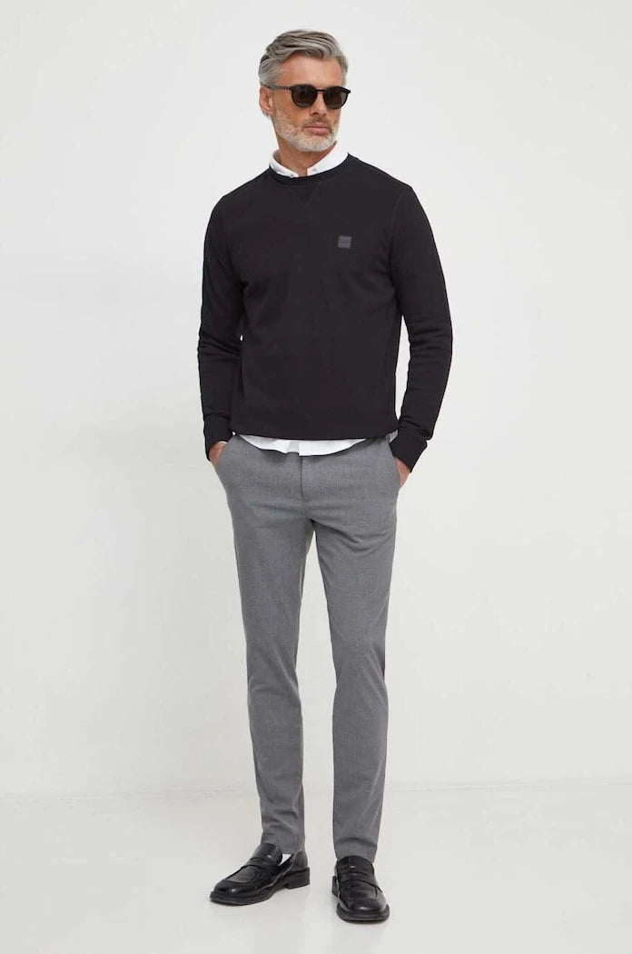 BOSS Orange Erkek Pamuklu Sweatshirt Westart