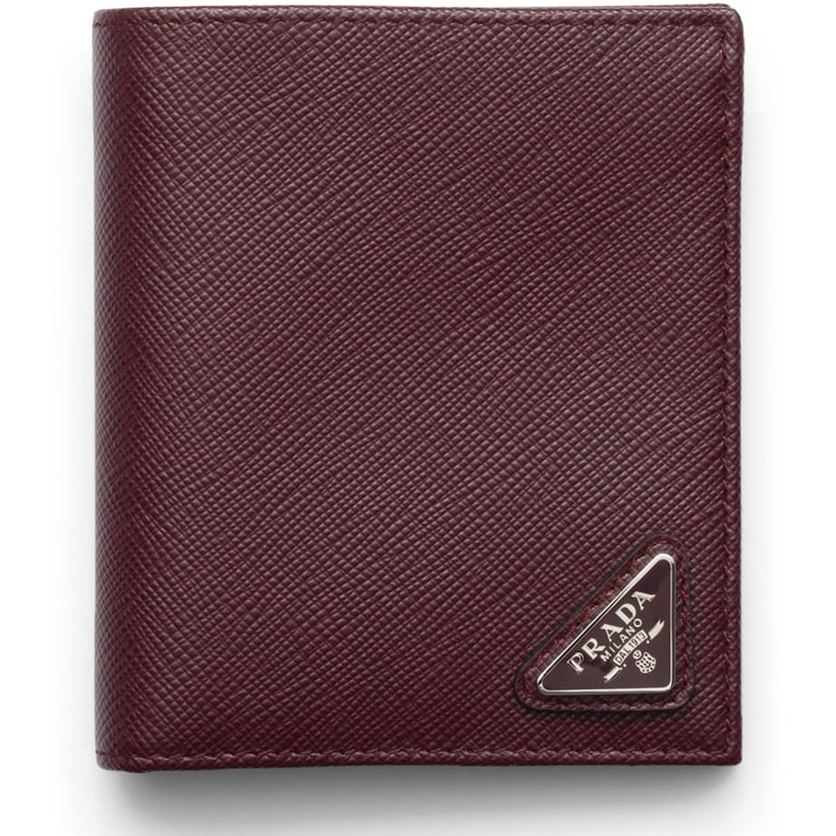 Prada Saffiano Leather Logo Wallet