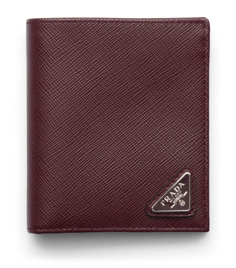 Prada Saffiano Leather Logo Wallet