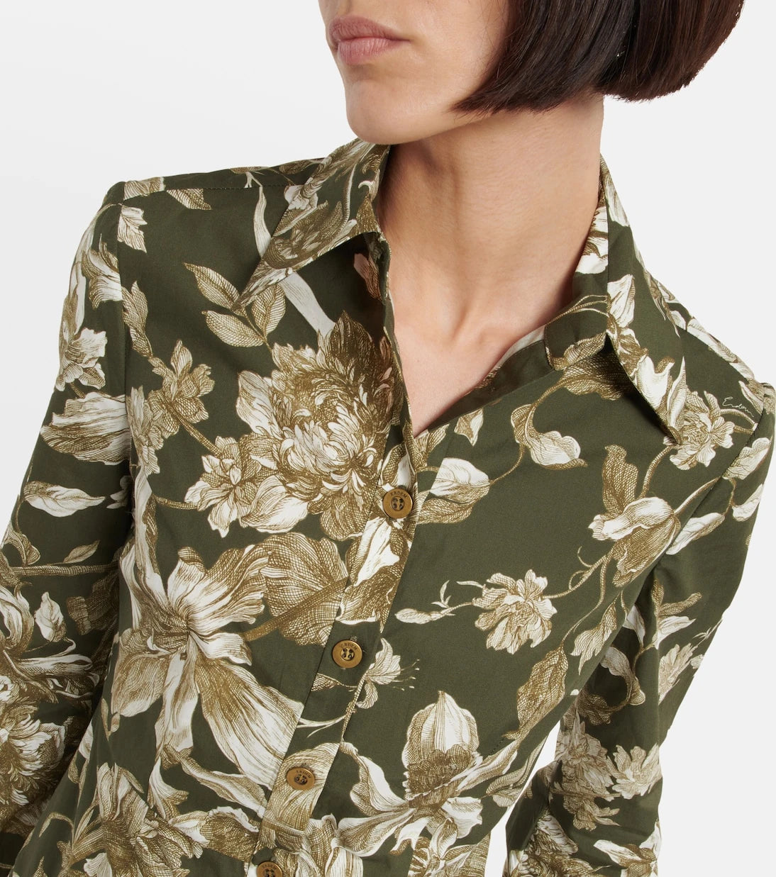 Erdem - Apolonia cotton shirt dress