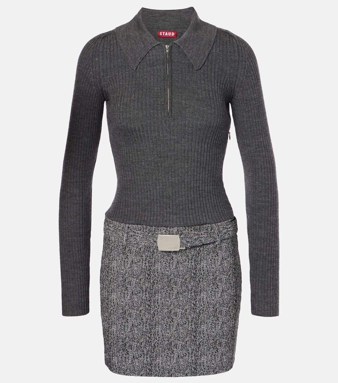 Staud - Platt belted minidress