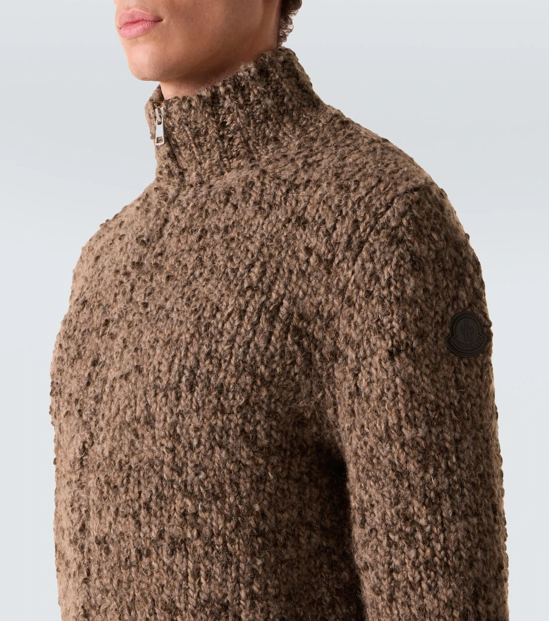 Moncler - Alpaca and wool zip-up sweater