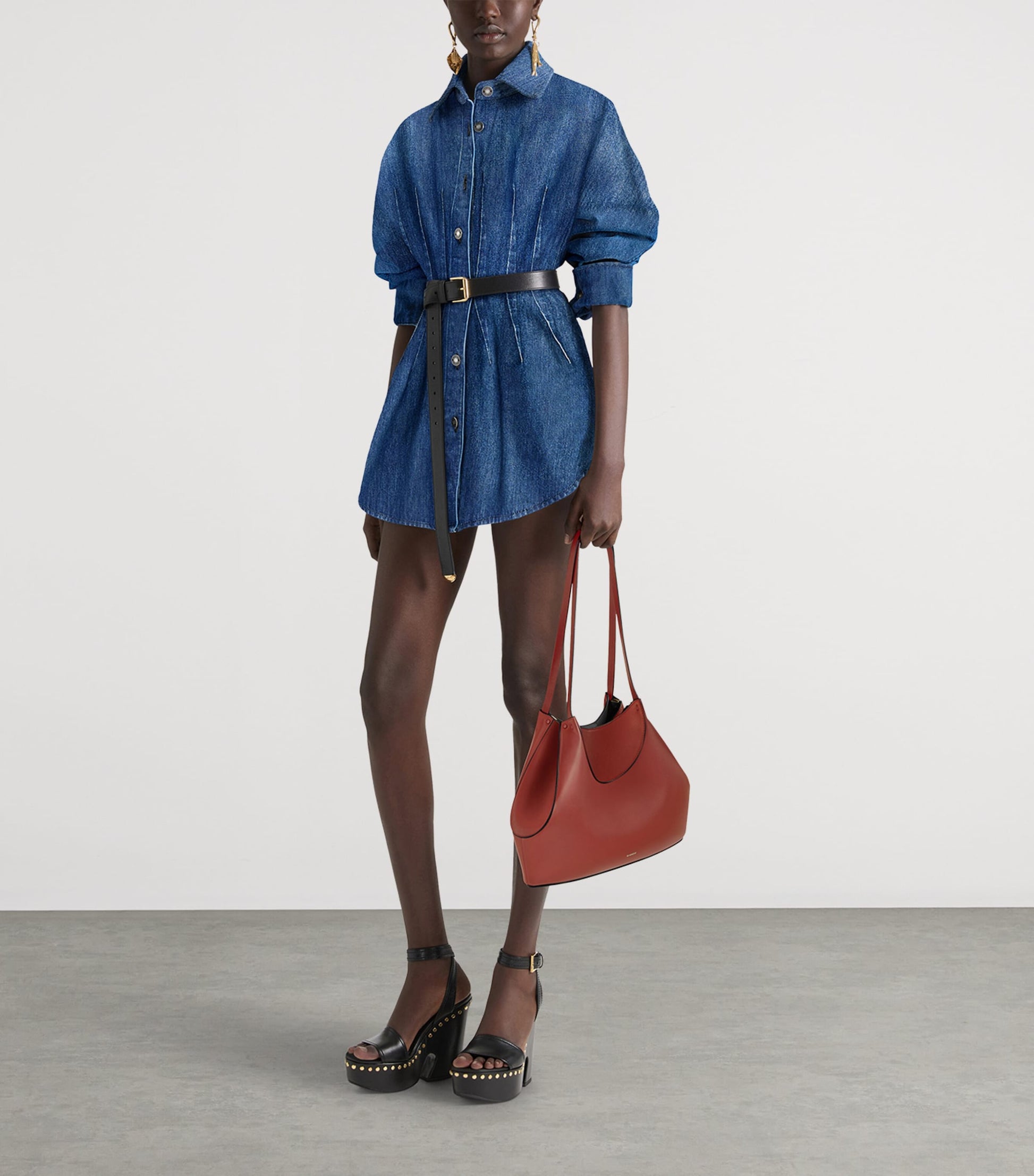 Givenchy Small Leather Facet Shoulder Bag